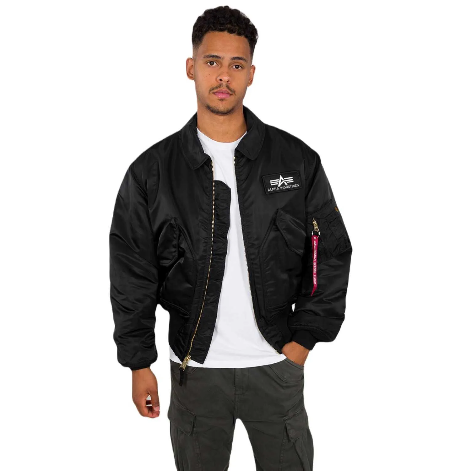 kurtka flyers ALPHA INDUSTRIES - CWU 45 BLACK