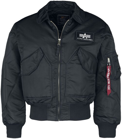 kurtka flyers ALPHA INDUSTRIES - CWU 45 BLACK