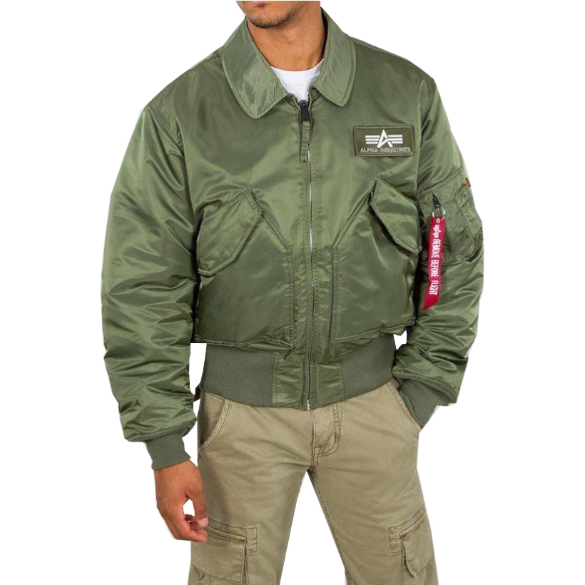 kurtka flyers ALPHA INDUSTRIES - CWU 45 SAGE GREEN