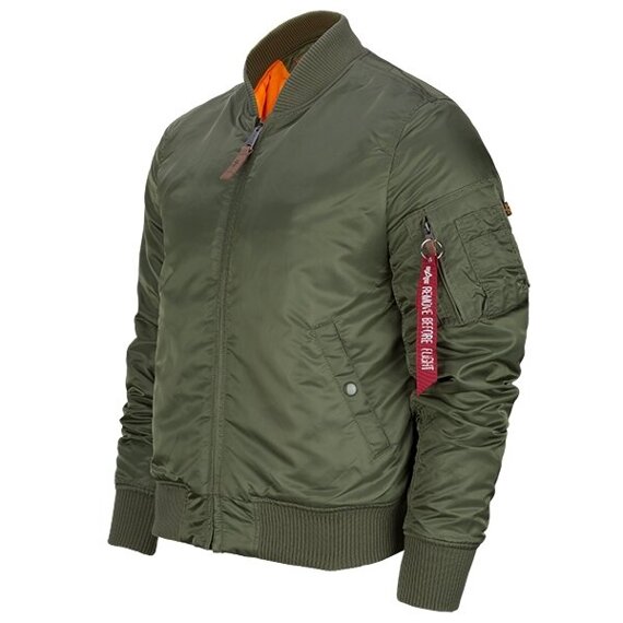 kurtka flyers ALPHA INDUSTRIES - MA 1 SAGE GREEN