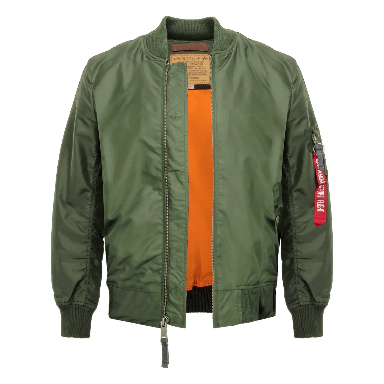 kurtka flyers ALPHA INDUSTRIES - MA 1 SAGE GREEN