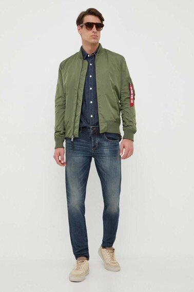 kurtka flyers ALPHA INDUSTRIES - MA-1 TT BOMBER SAGE GREEN