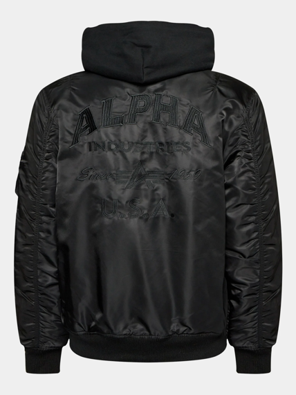 kurtka flyers ALPHA INDUSTRIES - MA 1 ZH BACK EMB BLACK