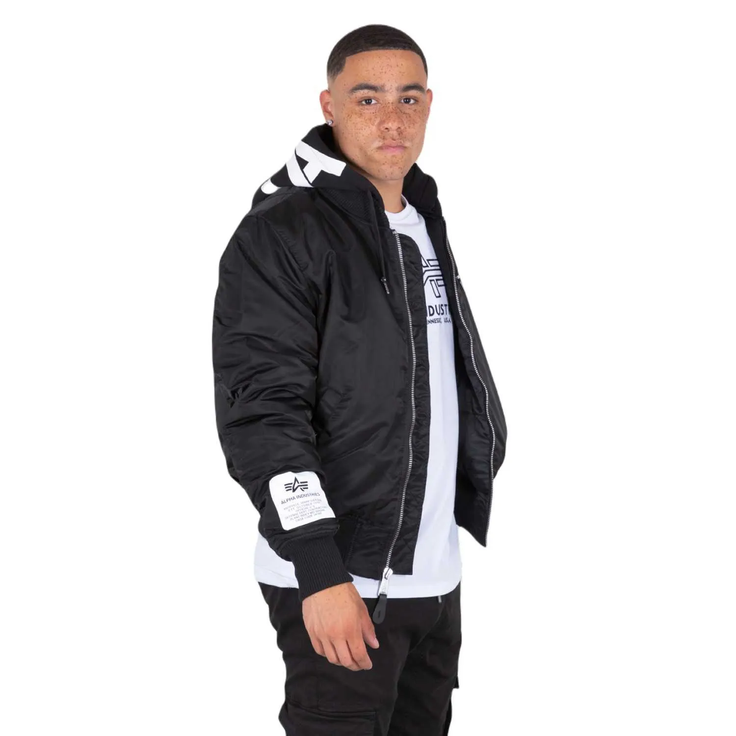 kurtka flyers ALPHA INDUSTRIES - MA 1 ZHP BLACK