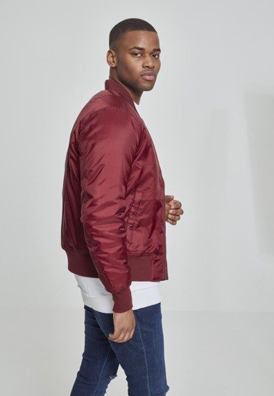 kurtka flyers BASIC BOMBER burgundy