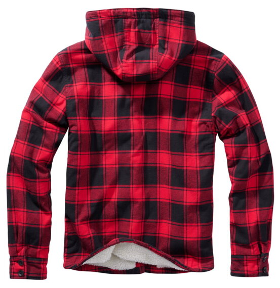 kurtka/koszula LUMBERJACKET HOODED red/black