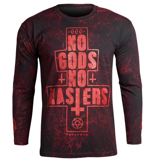 longsleeve AMENOMEN - NO GODS NO MASTERS (OMEN080LO ALLPRINT RED)