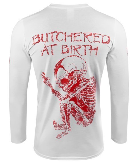 longsleeve CANNIBAL CORPSE - BUTCHERED AT BIRTH biała