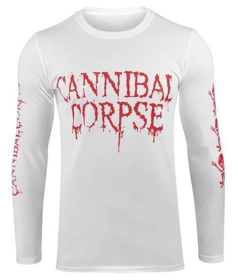 longsleeve CANNIBAL CORPSE - BUTCHERED AT BIRTH biała