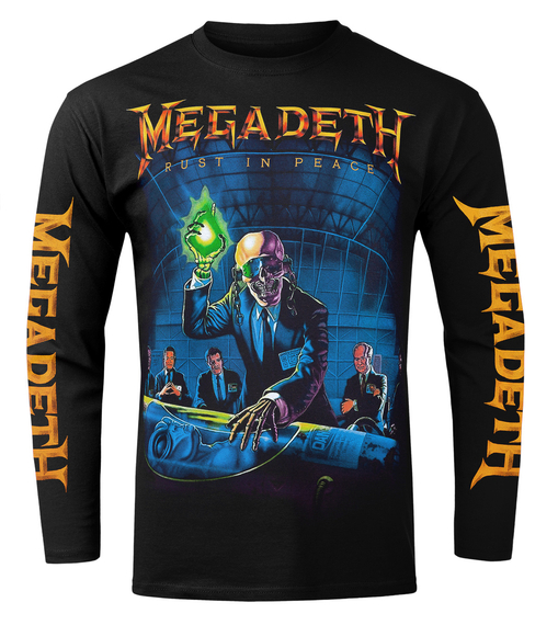 longsleeve MEGADETH - RUST IN PEACE (TRACKLIST)