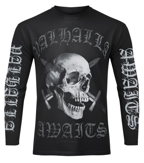 longsleeve VICTORY OR VALHALLA - SKULL