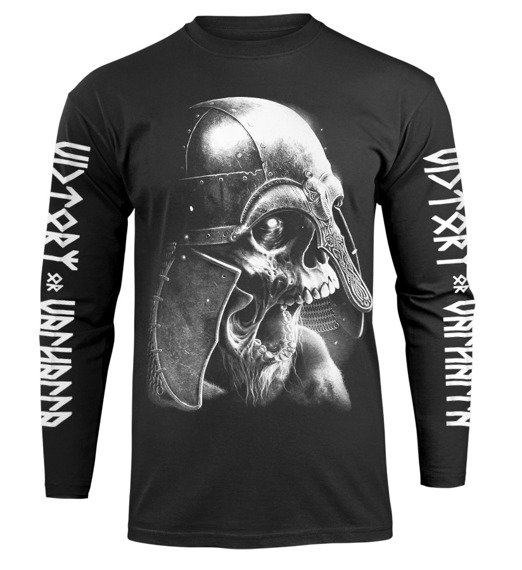 longsleeve VICTORY OR VALHALLA - VIKING SKULL