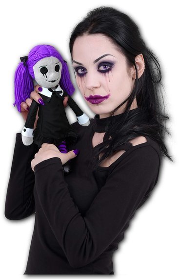 maskotka VIOLA - THE GOTH RAG DOLL