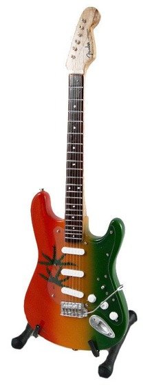 miniaturka gitary BOB MARLEY - MARIJUANA STRAT STYLE