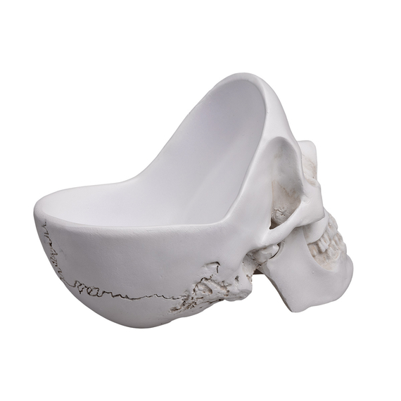 naczynie ozdobne SKULL TIDY WHITE