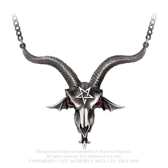 naszyjnik BAPHOMETICA (LARGE BAPHOMET SKULL)