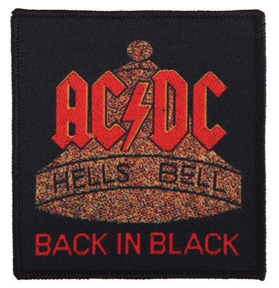 naszywka AC/DC - BACK IN BLACK