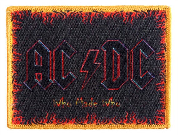 naszywka AC/DC - WHO MADE WHO