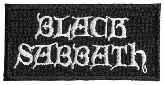 naszywka BLACK SABBATH - LOGO WHITE