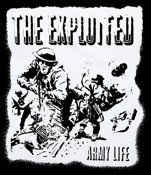 naszywka EXPLOITED - ARMY LIFE