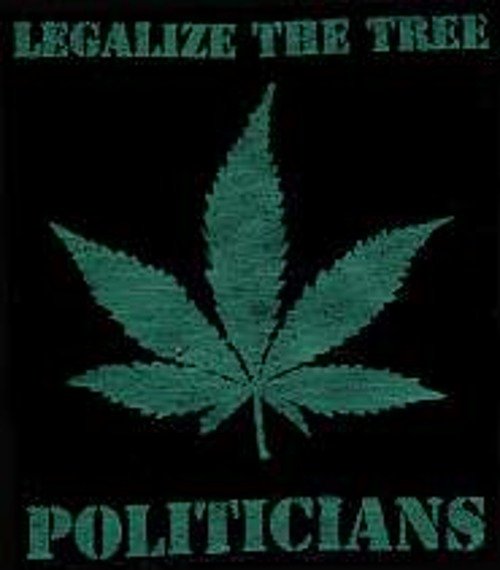 naszywka LEGALIZE THE TREE POLITICIANS 