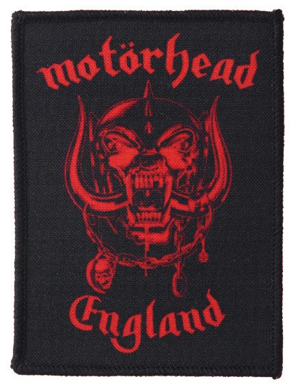 naszywka MOTORHEAD - ENGLAND RED