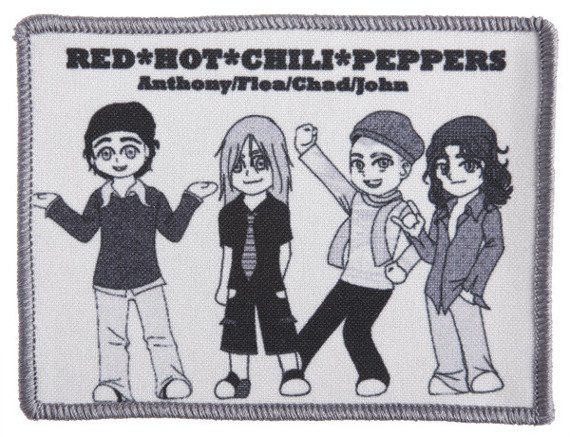 naszywka RED HOT CHILI PEPPERS -  ANTHONY, FLEA, CHAD, JOHN