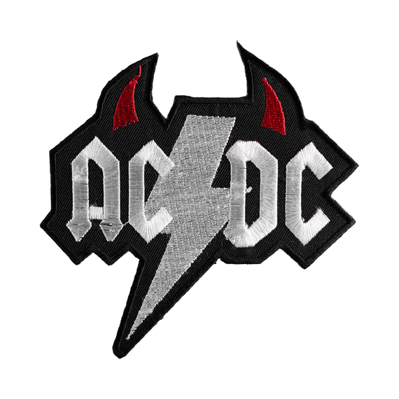 naszywka termiczna AC/DC - LOGO WHITE