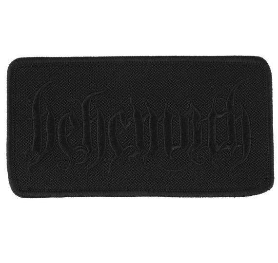 naszywka termiczna BEHEMOTH - LOGO BLACK ON BLACK