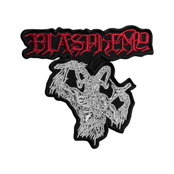 naszywka termiczna BLASPHEMY - LIVE RITUAL BLACK