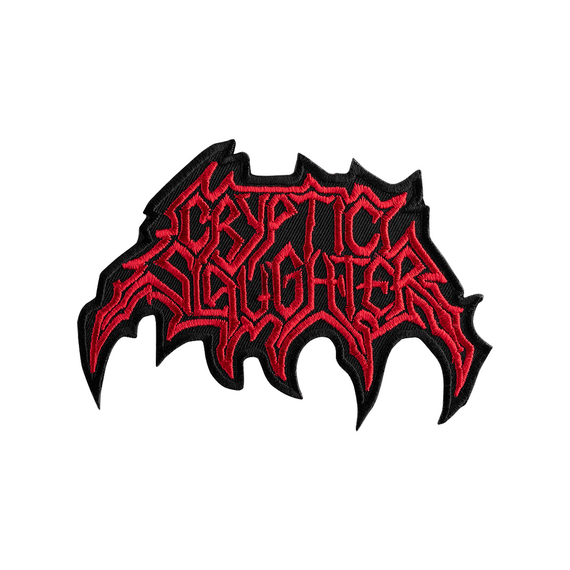 naszywka termiczna CRYPTIC SLAUGHTER - LOGO RED