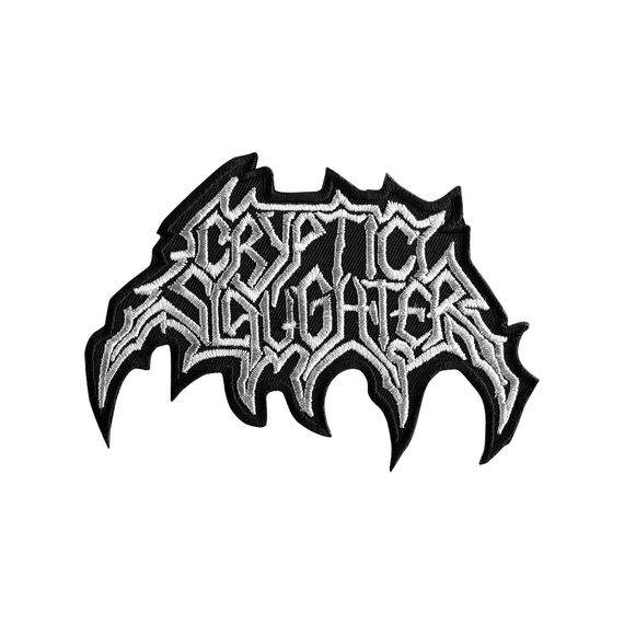 naszywka termiczna CRYPTIC SLAUGHTER - LOGO WHITE