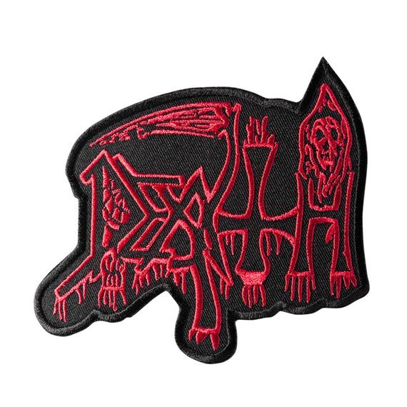 naszywka termiczna DEATH - LOGO RED