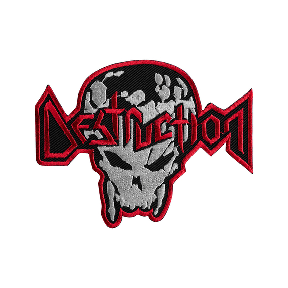 naszywka termiczna DESTRUCTION - SKULL RED