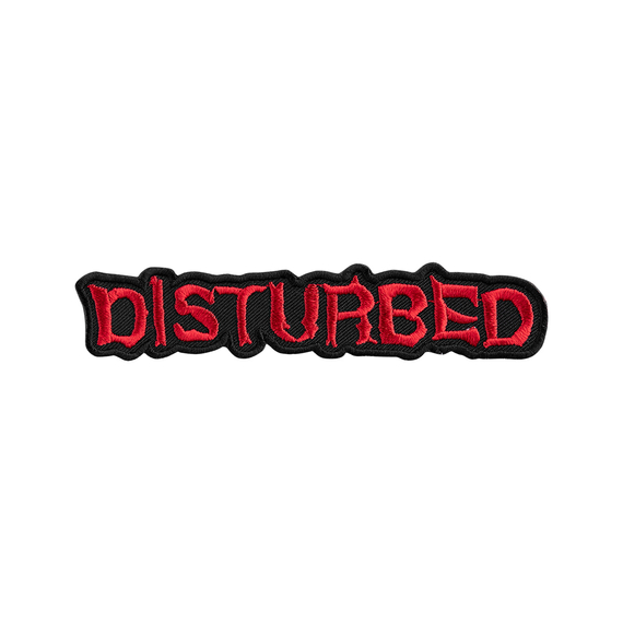 naszywka termiczna DISTURBED - LOGO RED