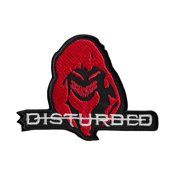 naszywka termiczna DISTURBED - LOGO RED