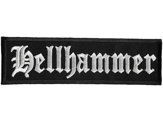 naszywka termiczna HELLHAMMER - LOGO