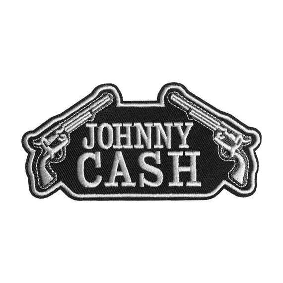 naszywka termiczna JOHNNY CASH - GUNS