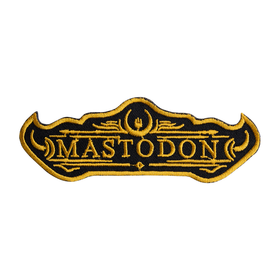 naszywka termiczna MASTODON - LOGO YELLOW