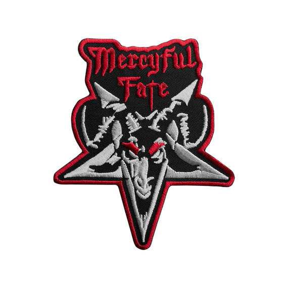 naszywka termiczna MERCYFUL FATE - PENTAGRAM GOAT RED