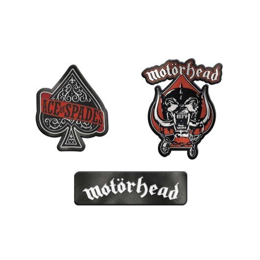 naszywka termiczna MOTORHEAD - LOGO, zestaw 3 sztuk