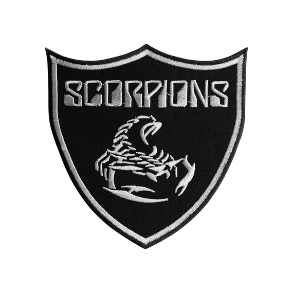 naszywka termiczna SCORPIONS - SHIELD BLACK