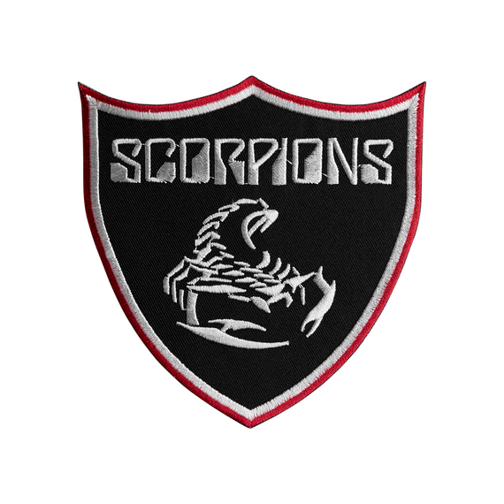 naszywka termiczna SCORPIONS - SHIELD RED