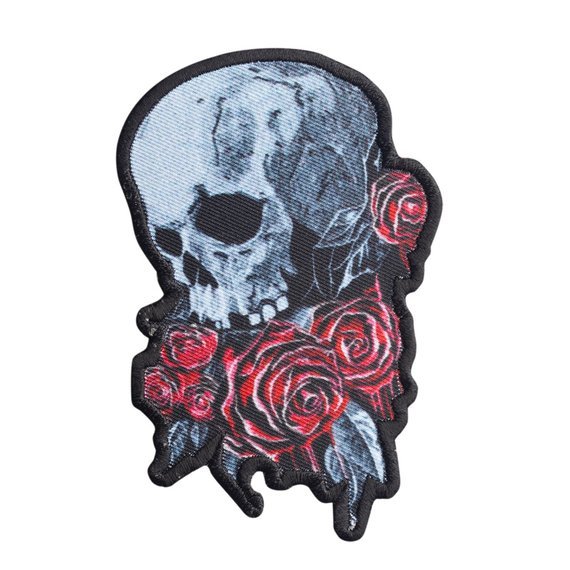 naszywka termiczna SKULL ROSE