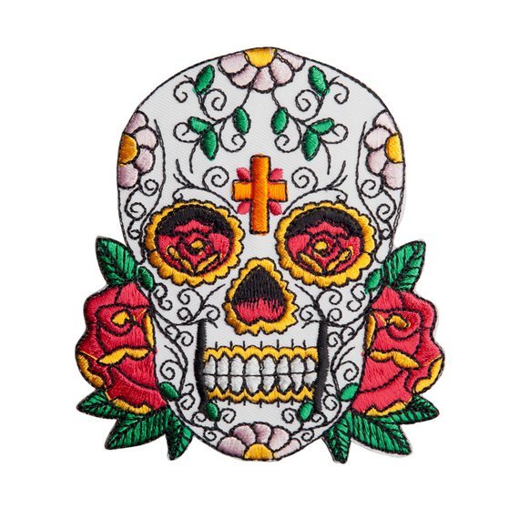 naszywka termiczna SUGAR SKULL 