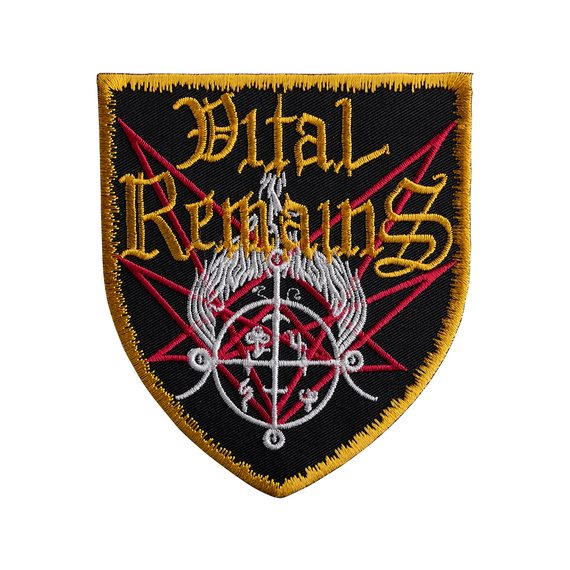 naszywka termiczna VITAL REMAINS - SHIELD YELLOW