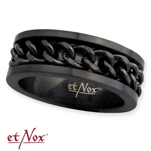 obrączka MESH STEEL RING BLACK