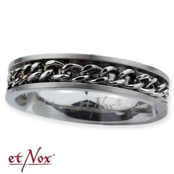 obrączka MESH STEEL RING SILVER