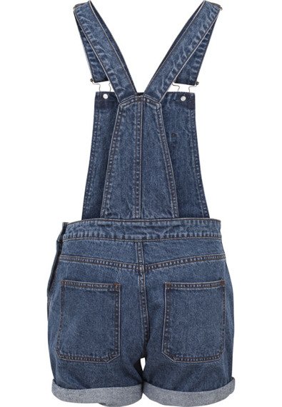 ogrodniczki LADIES SHORT DUNGAREE ocean blue