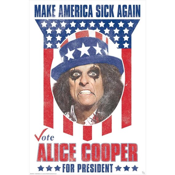 plakat ALICE COOPER - COOPER FOR PRESIDENT